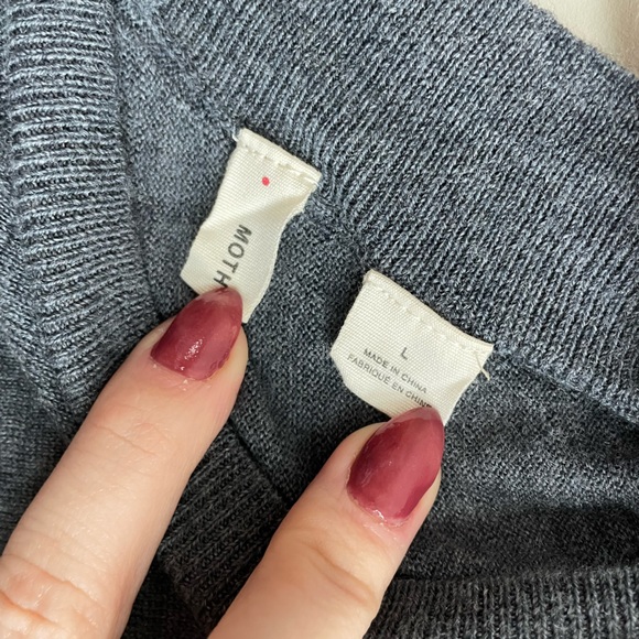 Anthropologie Moth 1/2 Sleeve V-Neck Sweater - Picture 3 of 7
